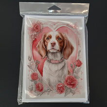 Load image into Gallery viewer, Brittany Valentine Roses Greeting Cards - Blank Note Cards – 8-Pack of Artist-Designed Cards with Envelopes