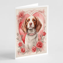 Load image into Gallery viewer, Brittany Valentine Roses Greeting Cards - Blank Note Cards – 8-Pack of Artist-Designed Cards with Envelopes