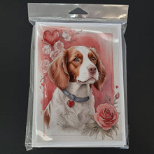 Load image into Gallery viewer, Brittany Valentine Roses Greeting Cards - Blank Note Cards – 8-Pack of Artist-Designed Cards with Envelopes