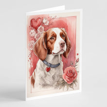 Load image into Gallery viewer, Brittany Valentine Roses Greeting Cards - Blank Note Cards – 8-Pack of Artist-Designed Cards with Envelopes