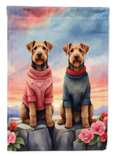 Load image into Gallery viewer, Airedale Terrier Two Hearts House Flag