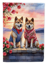 Load image into Gallery viewer, Akita Two Hearts House Flag