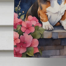 Load image into Gallery viewer, Basset Hound Two Hearts House Flag