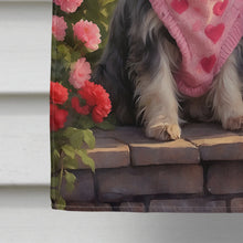 Load image into Gallery viewer, Bearded Collie Two Hearts House Flag