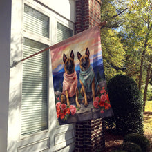 Load image into Gallery viewer, Belgian Malinois Two Hearts House Flag