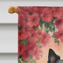 Load image into Gallery viewer, Belgian Sheepdog Two Hearts House Flag
