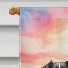 Load image into Gallery viewer, Bernese Mountain Dog Two Hearts House Flag