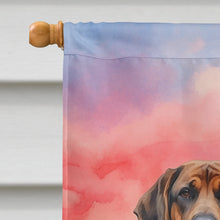Load image into Gallery viewer, Bloodhound Two Hearts House Flag