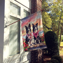 Load image into Gallery viewer, Border Collie Two Hearts House Flag