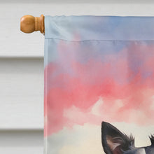 Load image into Gallery viewer, Border Collie Two Hearts House Flag