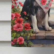 Load image into Gallery viewer, Border Collie Two Hearts House Flag