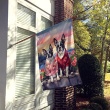 Load image into Gallery viewer, Boston Terrier Two Hearts House Flag