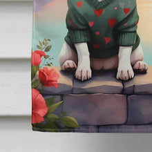 Load image into Gallery viewer, Bull Terrier Two Hearts House Flag