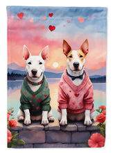 Load image into Gallery viewer, Bull Terrier Two Hearts House Flag