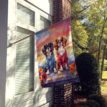 Load image into Gallery viewer, Cavalier Spaniel Two Hearts House Flag