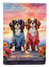 Load image into Gallery viewer, Cavalier Spaniel Two Hearts House Flag