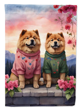 Load image into Gallery viewer, Chow Chow Two Hearts House Flag