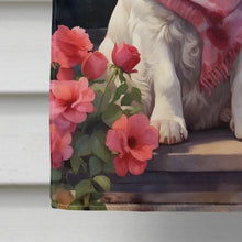 Load image into Gallery viewer, Clumber Spaniel Two Hearts House Flag