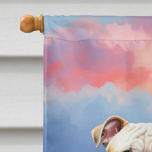 Load image into Gallery viewer, English Bulldog Two Hearts House Flag