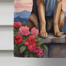 Load image into Gallery viewer, German Shepherd Two Hearts House Flag