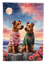 Load image into Gallery viewer, Irish Terrier Two Hearts House Flag