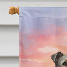 Load image into Gallery viewer, Irish Wolfhound Two Hearts House Flag