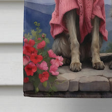 Load image into Gallery viewer, Irish Wolfhound Two Hearts House Flag