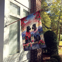 Load image into Gallery viewer, Kerry Blue Terrier Two Hearts House Flag