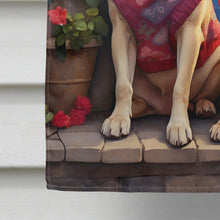 Load image into Gallery viewer, Yellow Labrador Retriever Two Hearts House Flag