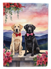 Load image into Gallery viewer, Labrador Retriever Two Hearts House Flag