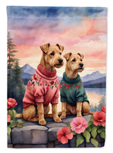 Load image into Gallery viewer, Lakeland Terrier Two Hearts House Flag