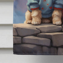 Load image into Gallery viewer, Lhasa Apso Two Hearts House Flag