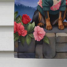 Load image into Gallery viewer, Miniature Pinscher Two Hearts House Flag