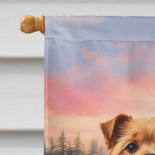 Load image into Gallery viewer, Norfolk Terrier Two Hearts House Flag