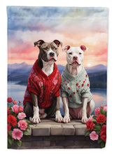 Load image into Gallery viewer, Pit Bull Terrier Two Hearts House Flag
