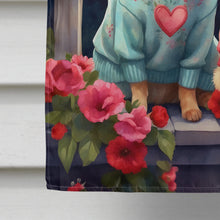 Load image into Gallery viewer, Pomeranian Two Hearts House Flag