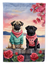 Load image into Gallery viewer, Pug Two Hearts House Flag