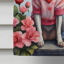 Load image into Gallery viewer, Rat Terrier Two Hearts House Flag
