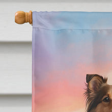 Load image into Gallery viewer, Sheltie Two Hearts House Flag