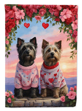 Load image into Gallery viewer, Skye Terrier Two Hearts House Flag