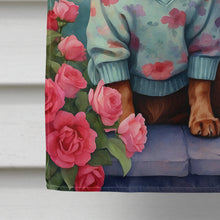 Load image into Gallery viewer, Sussex Spaniel Two Hearts House Flag