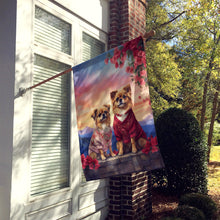 Load image into Gallery viewer, Tibetan Spaniel Two Hearts House Flag