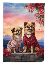 Load image into Gallery viewer, Tibetan Spaniel Two Hearts House Flag