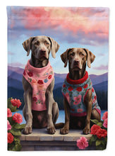 Load image into Gallery viewer, Weimaraner Two Hearts House Flag