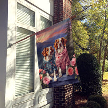 Load image into Gallery viewer, Welsh Springer Spaniel Two Hearts House Flag