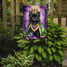 Load image into Gallery viewer, Affenpinscher King of Mardi Gras Garden Flag - Vibrant Dog-Themed Yard Decor by Caroline's Treasures