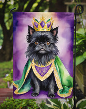 Load image into Gallery viewer, Affenpinscher King of Mardi Gras Garden Flag - Vibrant Dog-Themed Yard Decor by Caroline's Treasures