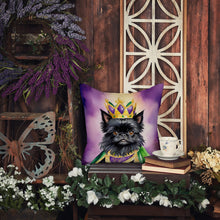 Load image into Gallery viewer, Affenpinscher King of Mardi Gras Throw Pillow
