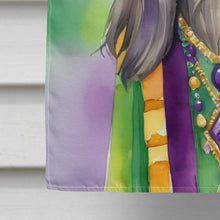Load image into Gallery viewer, Afghan Hound King of Mardi Gras House Flag