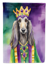 Load image into Gallery viewer, Afghan Hound King of Mardi Gras House Flag